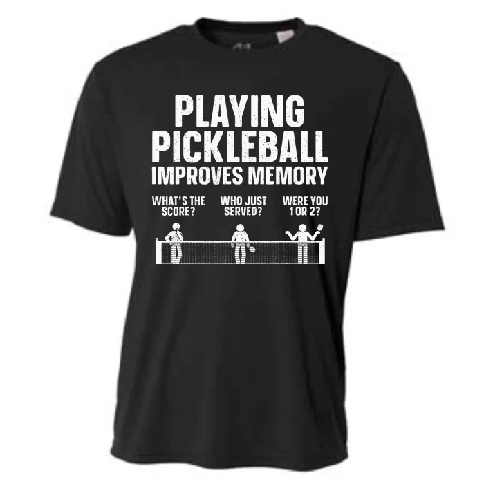 Pickleball Art Paddle Sport Pickleball Lover Cooling Performance Crew T-Shirt