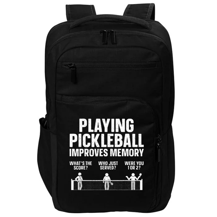 Pickleball Art Paddle Sport Pickleball Lover Impact Tech Backpack