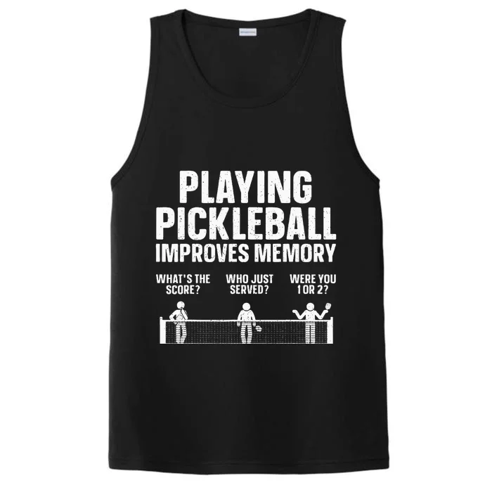 Pickleball Art Paddle Sport Pickleball Lover Performance Tank