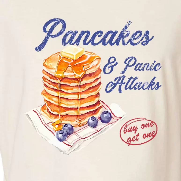 Pancakes And Panic Attacks Garment-Dyed Women's Muscle Tee