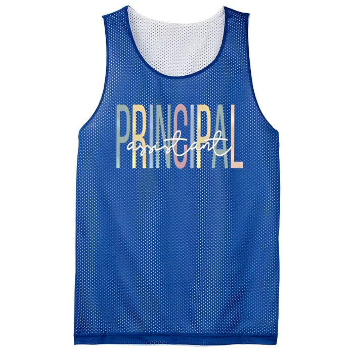 Proud Assistant Principal Boho Assistant Principals Gift Mesh Reversible Basketball Jersey Tank