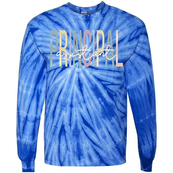 Proud Assistant Principal Boho Assistant Principals Gift Tie-Dye Long Sleeve Shirt