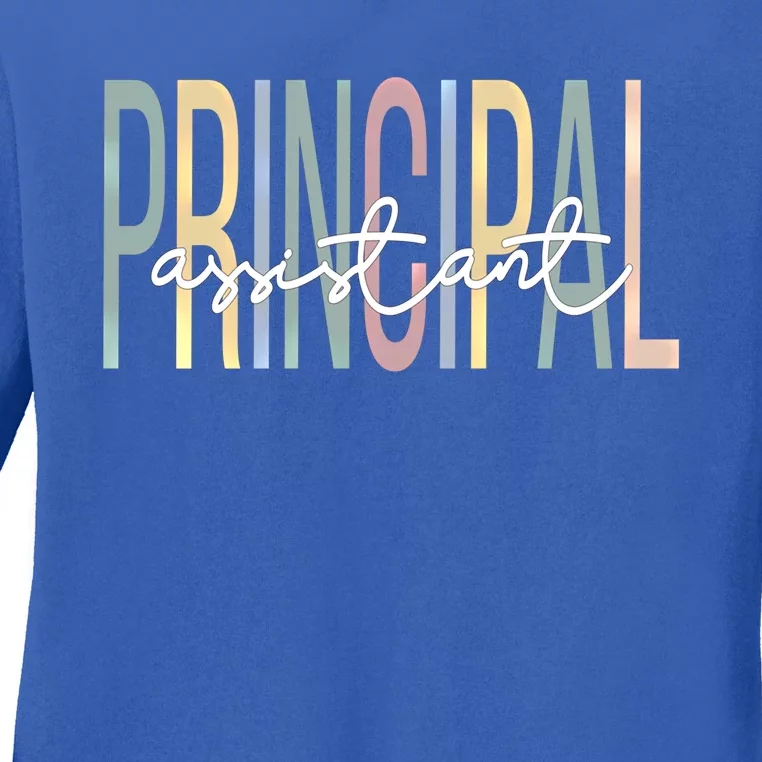 Proud Assistant Principal Boho Assistant Principals Gift Ladies Long Sleeve Shirt