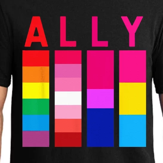 Proud Ally Pride Rainbow LGBT Ally Pajama Set