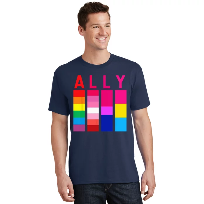 Proud Ally Pride Rainbow LGBT Ally T-Shirt