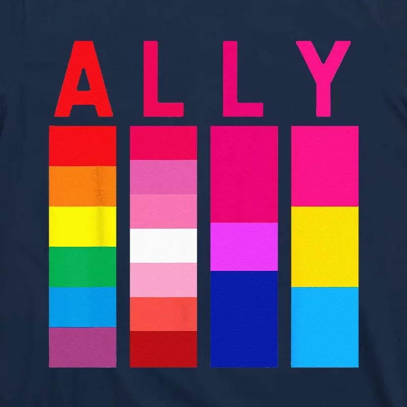 Proud Ally Pride Rainbow LGBT Ally T-Shirt