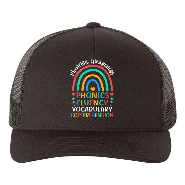 Phonemic Awareness Phonics Fluency Vocabulary Comprehension Yupoong Adult 5-Panel Trucker Hat