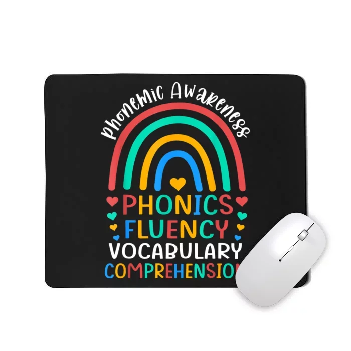 Phonemic Awareness Phonics Fluency Vocabulary Comprehension Mousepad