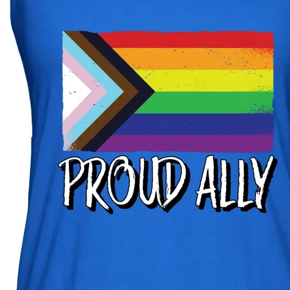 Proud Ally Pride Month Lgbtq Black Pride Flag Gift Ladies Essential Flowy Tank