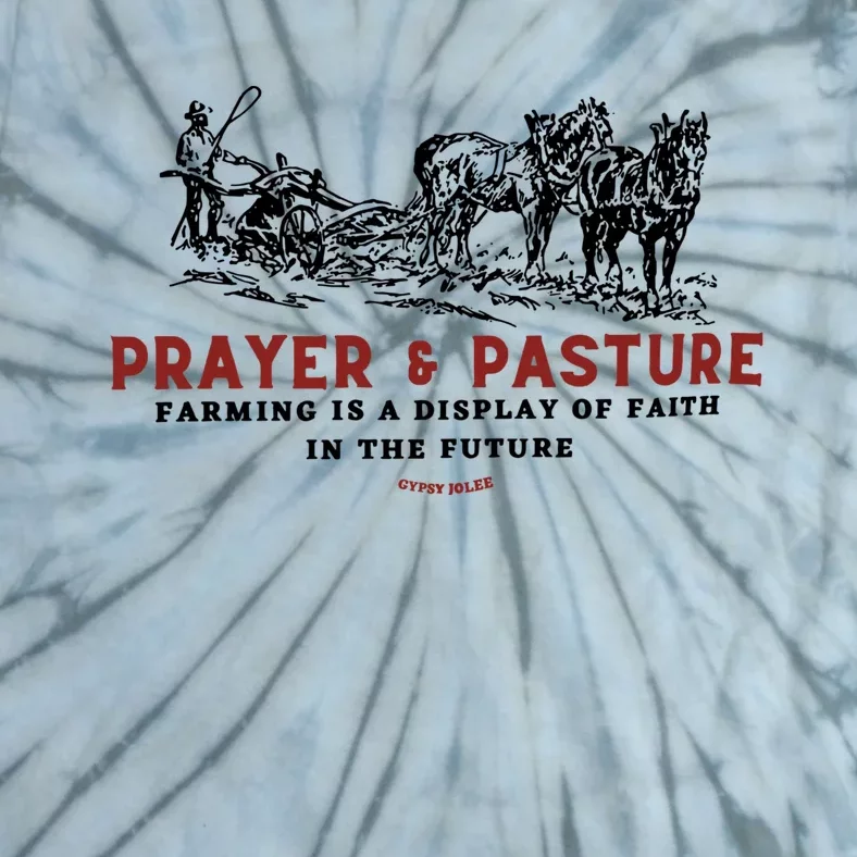 Prayer And Pasture Farmers Wife Gifts Tie-Dye T-Shirt