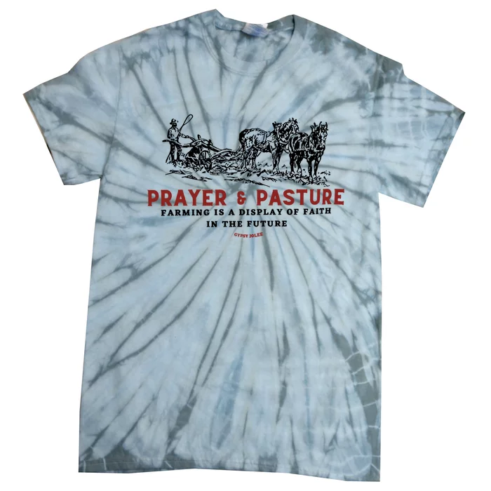 Prayer And Pasture Farmers Wife Gifts Tie-Dye T-Shirt