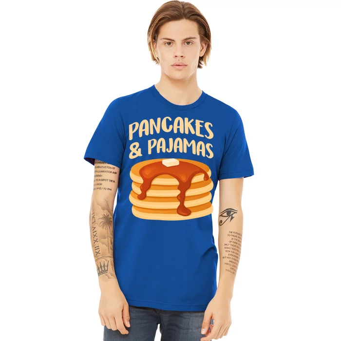 Pancakes And Pajamas Sleepover Sleeping Pancake Day Gift Premium T-Shirt