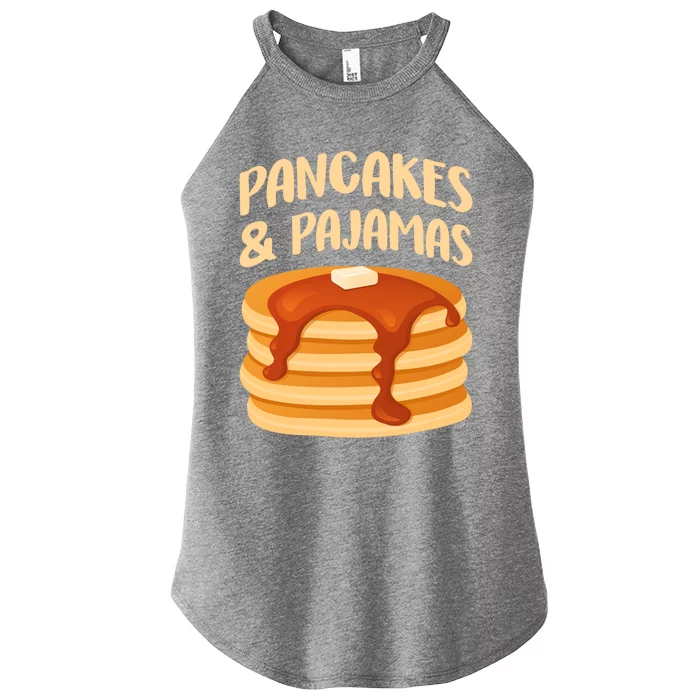 Pancakes And Pajamas Sleepover Sleeping Pancake Day Gift Women’s Perfect Tri Rocker Tank