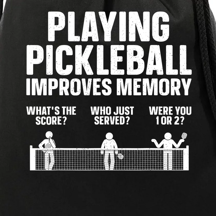 Pickleball Art Paddle Sport Pickleball Lover Drawstring Bag