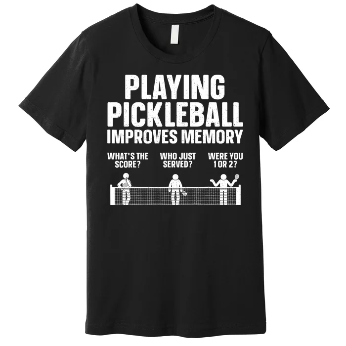 Pickleball Art Paddle Sport Pickleball Lover Premium T-Shirt