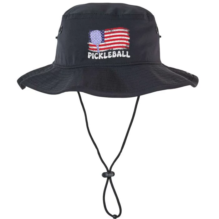 Patriotic American Pickleball Usa Flag 4th Of July Legacy Cool Fit Booney Bucket Hat