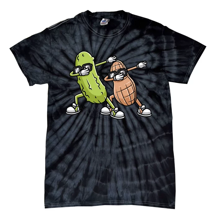 Peanut And Pickle Dabbing Peanut Butter Lover Tie-Dye T-Shirt