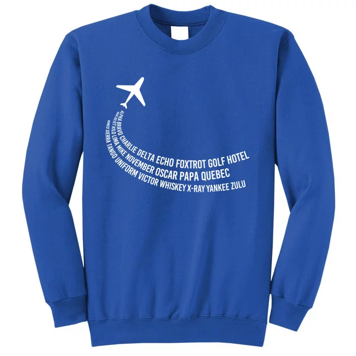 Phonetic Alphabet Pilot Airplane Gift Sweatshirt