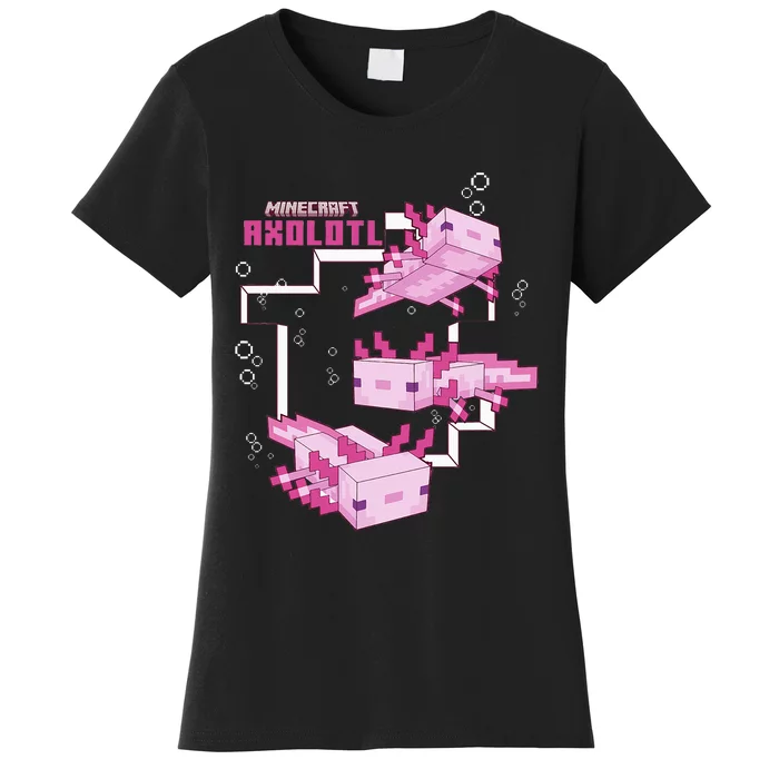 Pink Axolotl Pond Women's T-Shirt