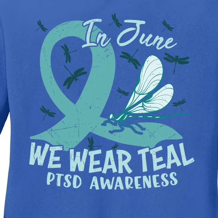 PTSD Awareness Posttraumatic Stress Disorder Ladies Long Sleeve Shirt