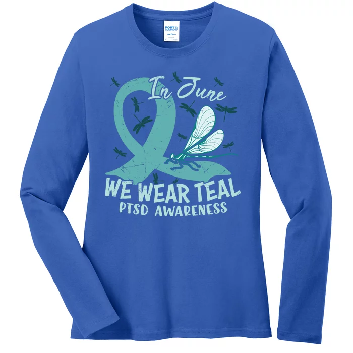 PTSD Awareness Posttraumatic Stress Disorder Ladies Long Sleeve Shirt