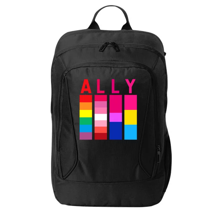 Proud Ally Pride Rainbow LGBT Ally City Backpack