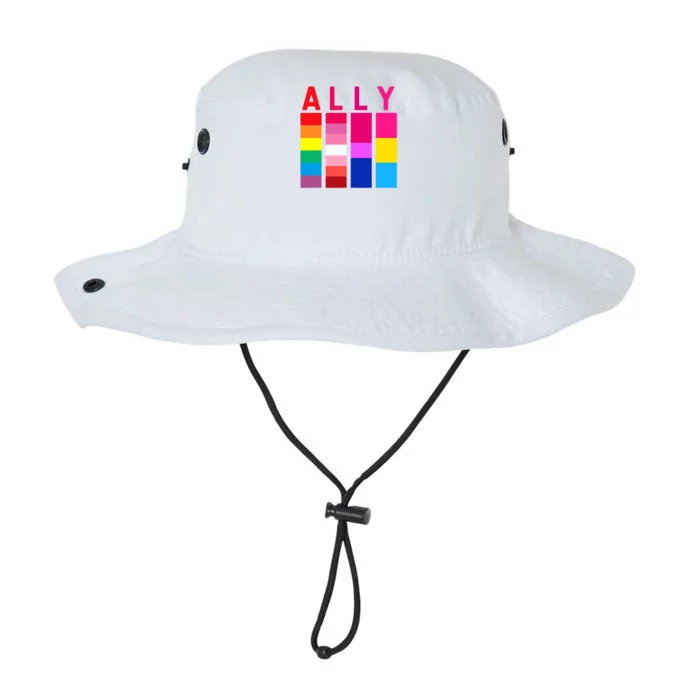 Proud Ally Pride Rainbow LGBT Ally Legacy Cool Fit Booney Bucket Hat