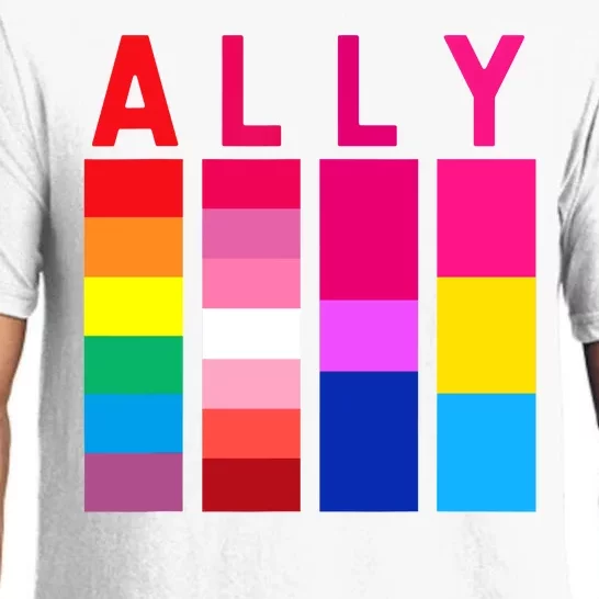 Proud Ally Pride Rainbow LGBT Ally Pajama Set