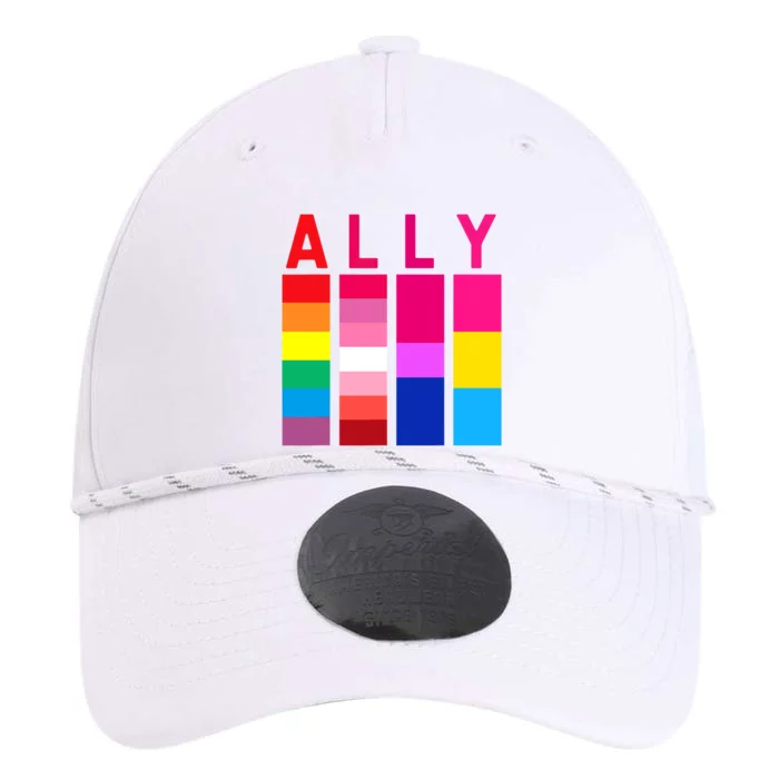 Proud Ally Pride Rainbow LGBT Ally Performance The Dyno Cap