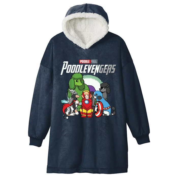 POODLEVENGER Assemble Poodle Super Dog Poodle Dog Lover Hooded Wearable Blanket