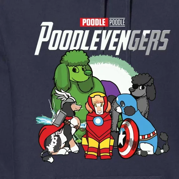 POODLEVENGER Assemble Poodle Super Dog Poodle Dog Lover Premium Hoodie