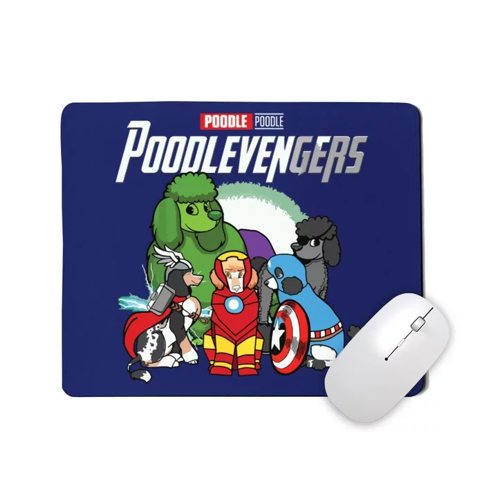 POODLEVENGER Assemble Poodle Super Dog Poodle Dog Lover Mousepad