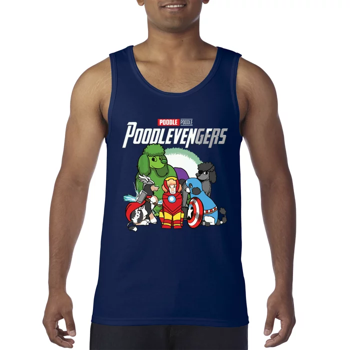 POODLEVENGER Assemble Poodle Super Dog Poodle Dog Lover Tank Top