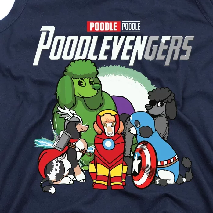 POODLEVENGER Assemble Poodle Super Dog Poodle Dog Lover Tank Top