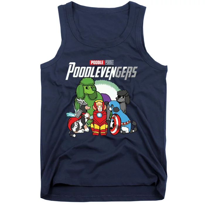 POODLEVENGER Assemble Poodle Super Dog Poodle Dog Lover Tank Top