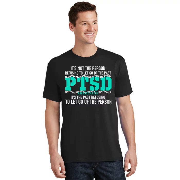 Ptsd Awareness Ptsd Awareness Teal Ribbon T-Shirt