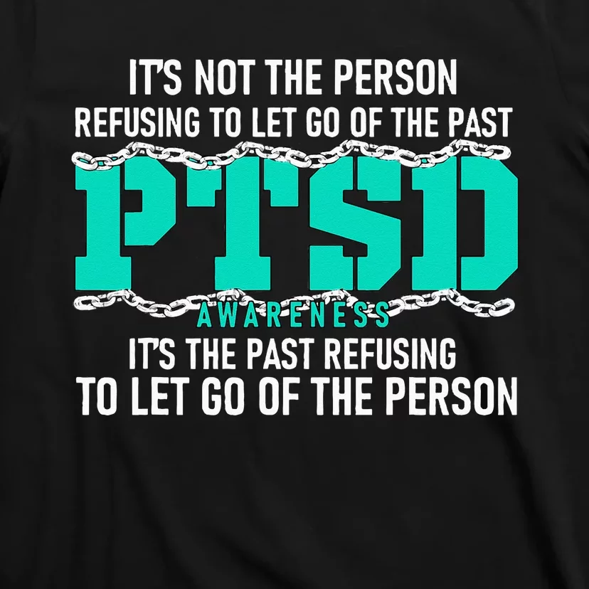 Ptsd Awareness Ptsd Awareness Teal Ribbon T-Shirt