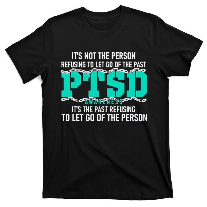 Ptsd Awareness Ptsd Awareness Teal Ribbon T-Shirt