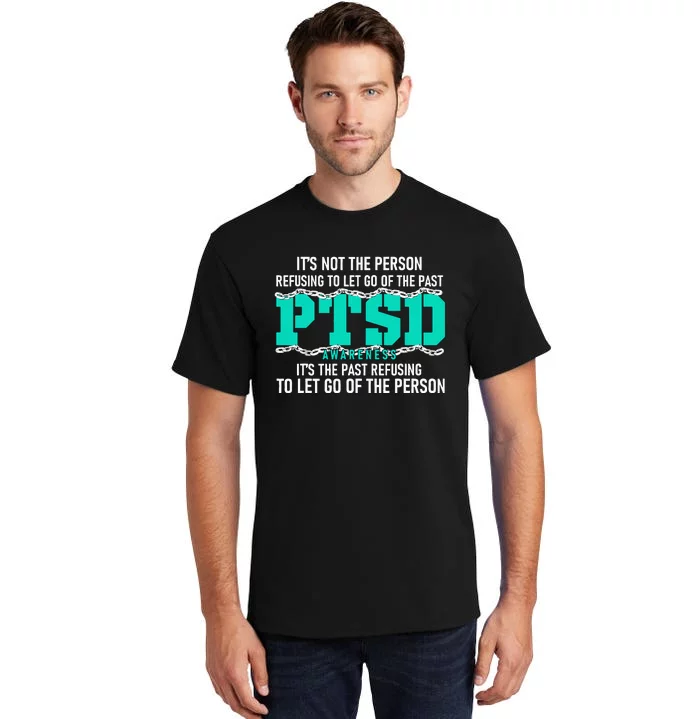 Ptsd Awareness Ptsd Awareness Teal Ribbon Tall T-Shirt