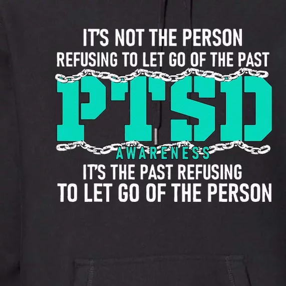 Ptsd Awareness Ptsd Awareness Teal Ribbon Premium Hoodie