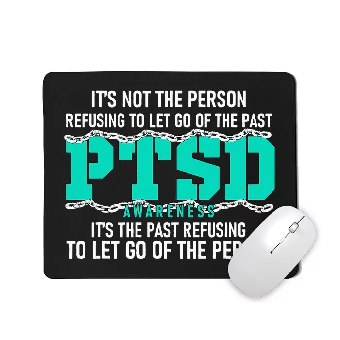 Ptsd Awareness Ptsd Awareness Teal Ribbon Mousepad