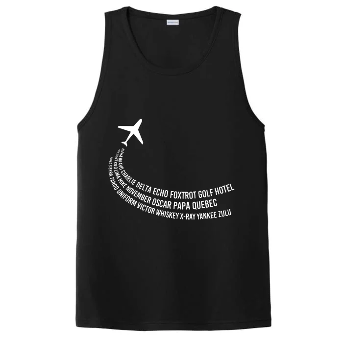 Phonetic Alphabet Pilot Airplane Performance Tank