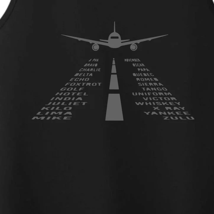 Phonetic Alphabet Pilot Airplane Performance Tank