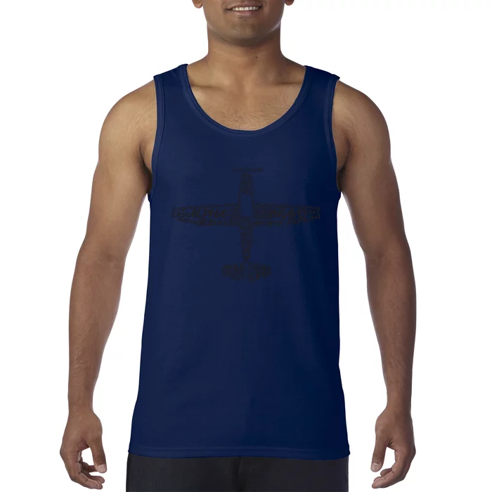 Phonetic Alphabet Pilot Airplane Tank Top