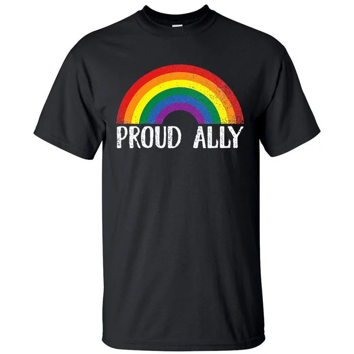 Proud Ally Pride Rainbow Queer Lesbian Gay Csd Party Lgbtq Tall T-Shirt