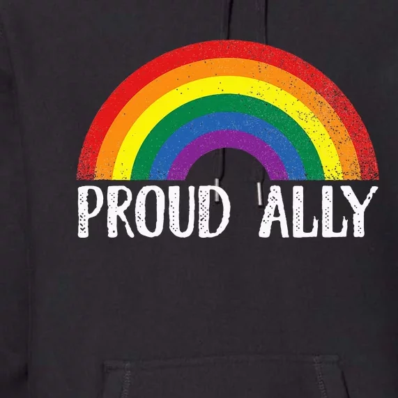 Proud Ally Pride Rainbow Queer Lesbian Gay Csd Party Lgbtq Premium Hoodie