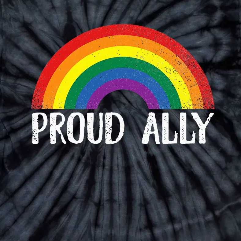 Proud Ally Pride Rainbow Queer Lesbian Gay Csd Party Lgbtq Tie-Dye T-Shirt