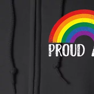 Proud Ally Pride Rainbow Queer Lesbian Gay Csd Party Lgbtq Full Zip Hoodie