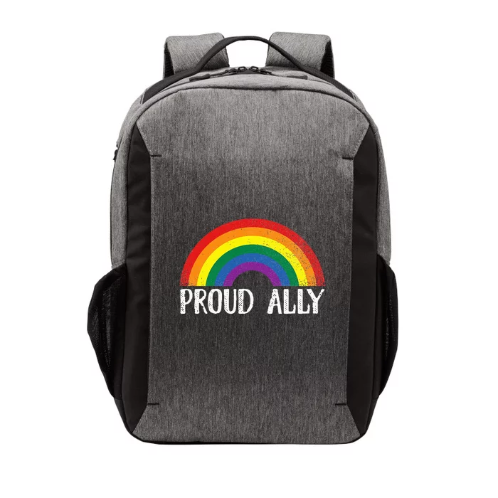 Proud Ally Pride Rainbow Queer Lesbian Gay Csd Party Lgbtq Vector Backpack