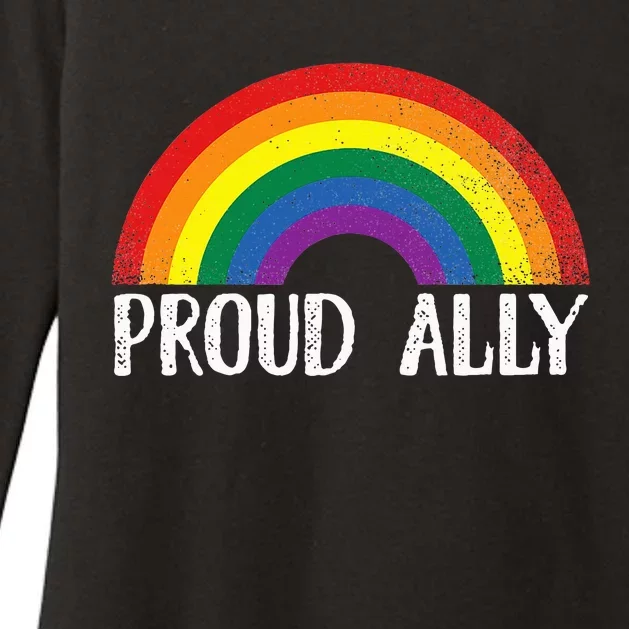 Proud Ally Pride Rainbow Queer Lesbian Gay Csd Party Lgbtq+ Womens CVC Long Sleeve Shirt